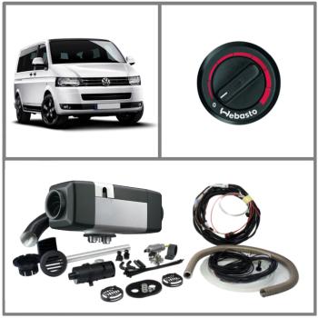 VW T5 I & II Webasto Luftheizung Standheizung mit Einbaukit Volkswagen Drehregler